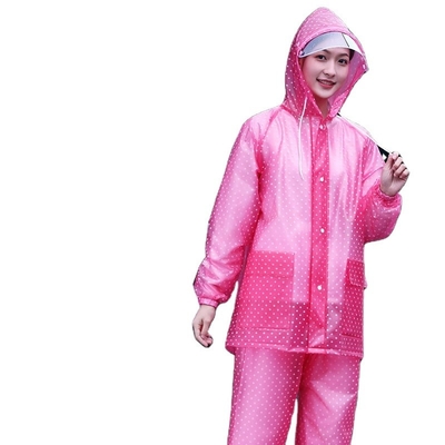 Couleur personnalisée Vêtements de pluie Vêtements de pluie pour femmes et pantalons de pluie imperméables pour hommes