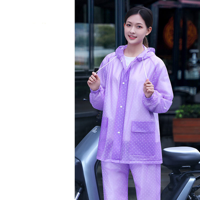 Couleur personnalisée Vêtements de pluie Vêtements de pluie pour femmes et pantalons de pluie imperméables pour hommes