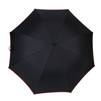 Pour adultes, parapluie de golf rouge personnalisé avec protection solaire, étanche au vent et à l'eau.