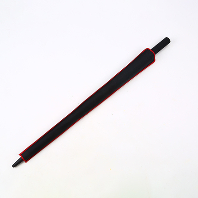 Pour adultes, parapluie de golf rouge personnalisé avec protection solaire, étanche au vent et à l'eau.