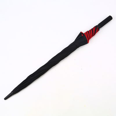 Pour adultes, parapluie de golf rouge personnalisé avec protection solaire, étanche au vent et à l'eau.