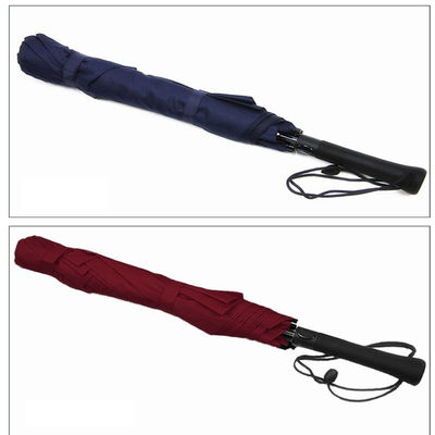 120 cm de diamètre ouvert 2 fois de renforcement automatique parapluie de golf pour la promotion