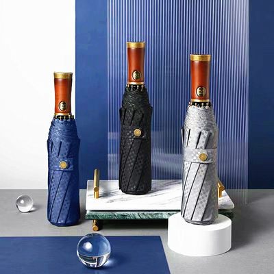 Logo personnalisé Parapluie publicitaire Double étanche Un clic ouverte et conviviale pour les voyages