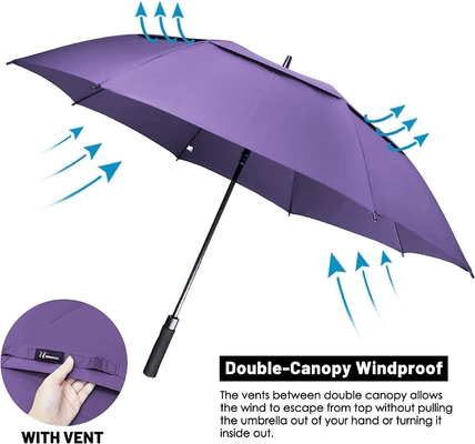 Parapluie de golf 8K à motifs d'impression personnalisés avec une conception étanche et étanche plus grande