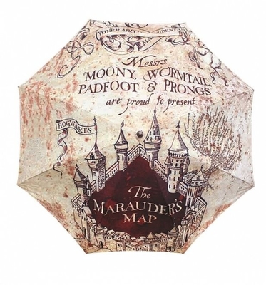 Matériau de tissu parapluie Maraudeurs Carte Sublimation Auto 3 Plier écran solaire minimaliste