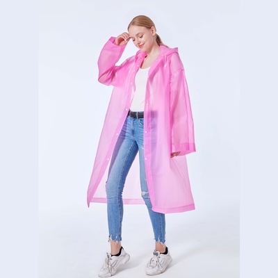 fournitures de pêche 100%EVA Tissu imperméable à l'eau manteau de pluie avec logo personnalisé et mode léger