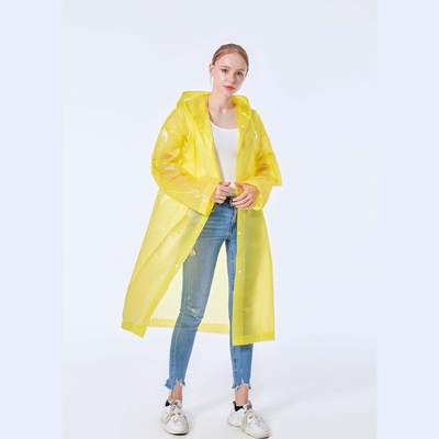 fournitures de pêche 100%EVA Tissu imperméable à l'eau manteau de pluie avec logo personnalisé et mode léger