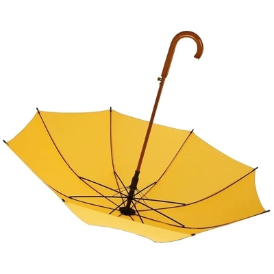 Cadeau d'affaires 8K 23 pouces cadre en fibre de verre parapluie à os droits avec poignée en une pièce