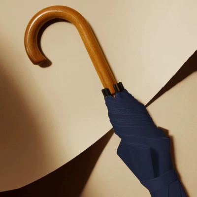 Cadeau d'affaires 8K 23 pouces cadre en fibre de verre parapluie à os droits avec poignée en une pièce