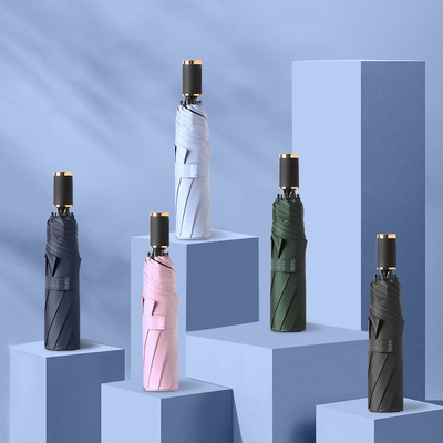 Logo personnalisé de parapluie pliable pour la protection solaire et de la pluie dans toutes les conditions climatiques