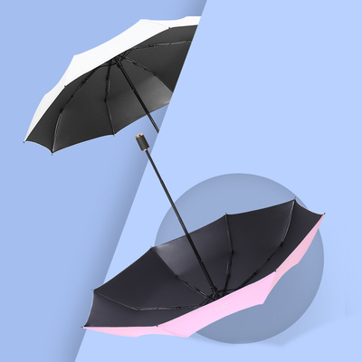 Logo personnalisé de parapluie pliable pour la protection solaire et de la pluie dans toutes les conditions climatiques