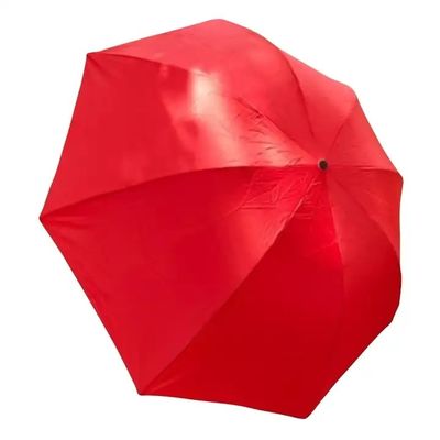 Parapluie pliable à la main en bois noir en aluminium commercial avec style minimaliste
