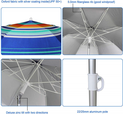 Parapluie de patio avec parapluie et imprimante de logo personnalisée