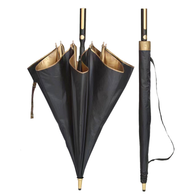 120 cm de diamètre ouvert X103 UV Protect Gold Coating Parapluie pour les affaires et le golf