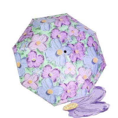 Logo Impression 3 Pliements Auto Parapluie pour les voyages à la mode et protection contre la pluie