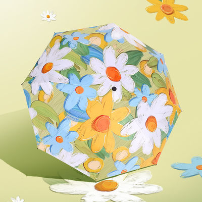 Logo Impression 3 Pliements Auto Parapluie pour les voyages à la mode et protection contre la pluie