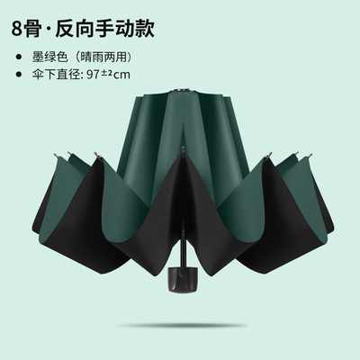 Grand parapluie en fibre de verre à trois couches pour la protection contre le vent et la pluie