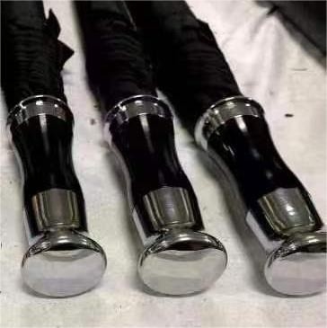 Parapluie de luxe légère imprimée avec ouverture manuelle et cadre en fibre de verre