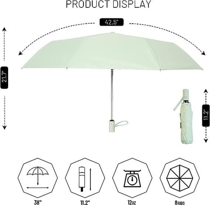 Grand parapluie pliant automatique protection contre le soleil et la pluie avec conception à double couche