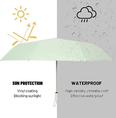 Grand parapluie pliant automatique protection contre le soleil et la pluie avec conception à double couche