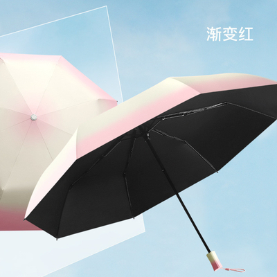 Parapluie publicitaire en tissu Pongee 210T avec impression de logo personnalisé et conception étanche