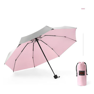 Produit parapluie cinq fois compact avec refroidissement à commande manuelle et protection UV