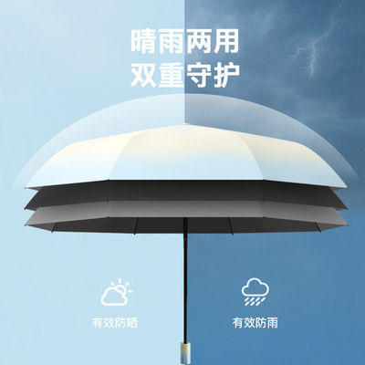 Parapluie publicitaire en tissu Pongee 210T avec impression de logo personnalisé et conception étanche
