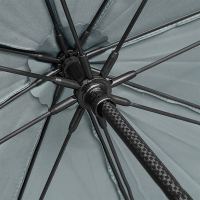 Parapluie à poignée en fibre de carbone à double usage pour la publicité et le parapluie pour le golf sous la pluie
