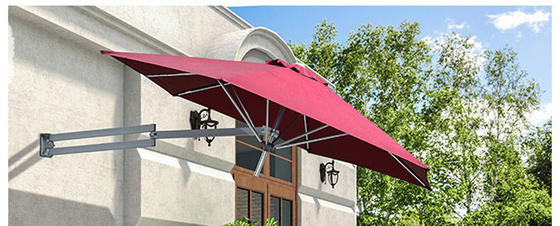 Villa extérieure patio Téléscopique parapluie pliable avec ventilation et fonction tout en un