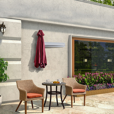 Villa extérieure patio Téléscopique parapluie pliable avec ventilation et fonction tout en un