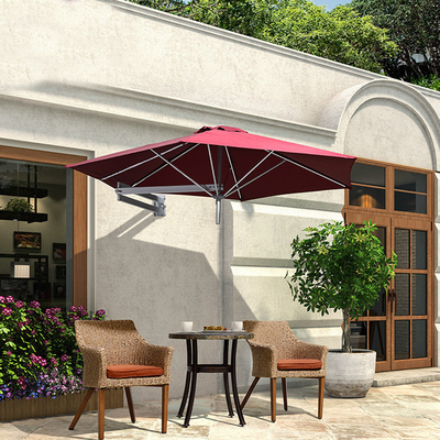 Villa extérieure patio Téléscopique parapluie pliable avec ventilation et fonction tout en un