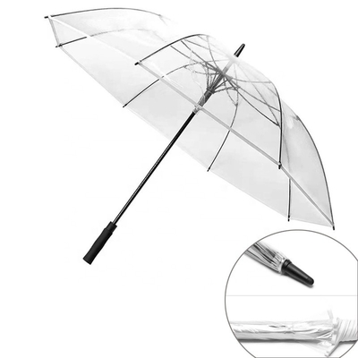 Parapluie en PVC étanche à l'air extrêmement grand Parapluie de golf transparente avec logo personnalisé