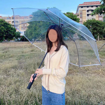 Parapluie en PVC étanche à l'air extrêmement grand Parapluie de golf transparente avec logo personnalisé