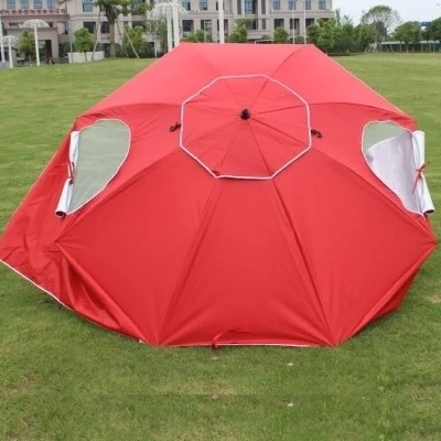 Parapluie multi-fonctionnelle pour tente de montage pour protection UV et conception étanche au vent