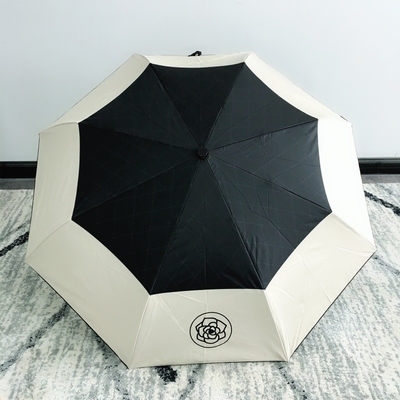 Restez protégé dans le style Camellia Protection UV parapluie triple pour les femmes coréennes