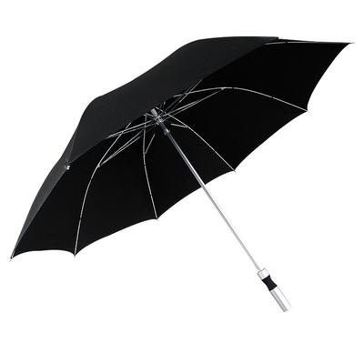 Parapluie de golf en aluminium de diamètre ouvert de 120 cm pour les entreprises et la protection extérieure