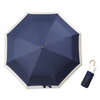 Manche incurvée personnalisée Parapluie protection UV Compacte et portable pour les femmes
