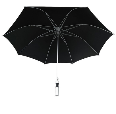 Parapluie de golf en aluminium de diamètre ouvert de 120 cm pour les entreprises et la protection extérieure