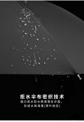 Parapluie de golf en aluminium de diamètre ouvert de 120 cm pour les entreprises et la protection extérieure