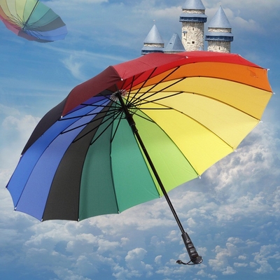 Parapluie personnalisée par défaut Parapluie iridescente ouverte automatique avec logo personnalisé
