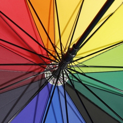 Parapluie personnalisée par défaut Parapluie iridescente ouverte automatique avec logo personnalisé