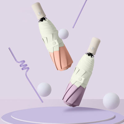 Parapluie à trois couches de style coréen avec arbre en fibre de verre et fonction d'ouverture automatique