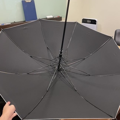 Impression personnalisée de logo parapluies résistants au vent avec protection UV et design laser éblouissant