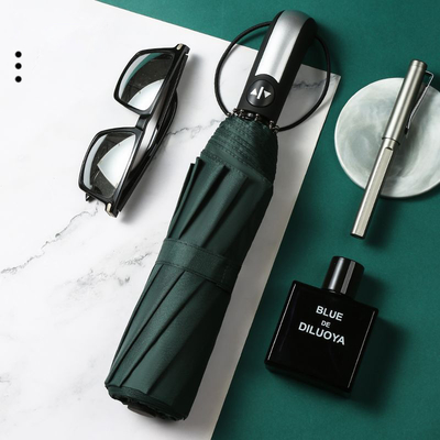 3 parapluie pliante automatique pour affaires résistant aux UV pour l'extérieur tout en une fonction