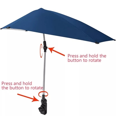Personnalisation agile de la chaîne d'approvisionnement 4 voies parapluie pivotante avec commande manuelle
