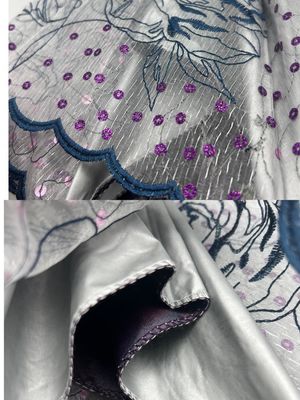 Parapluie pour adultes en rose brodée en paillettes avec fonction étanche et conception légère