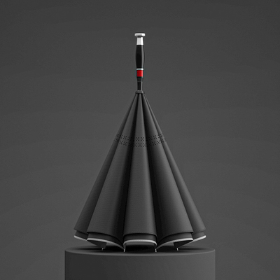 8K côtes d'acier Auto inverse Grand Double parapluie avec poignée longue Femmes et Hommes