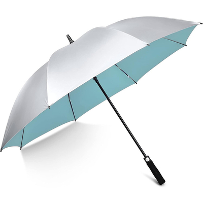 Parapluie de golf de style voyage avec fonction automatique étanche au vent et longue poignée