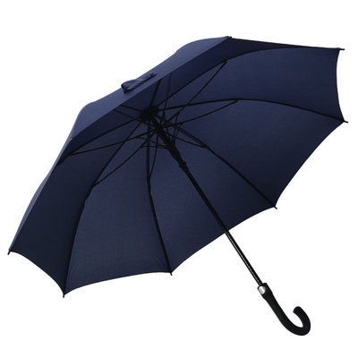 Parapluie de golf de 8 os de 27 pouces pour adultes avec poignée incurvée et logo rétro personnalisé
