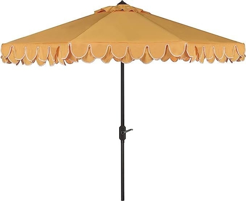 Conseils en plastique Iris Fashion Line Auto Tilt Noir et blanc 9 pouces Petit parapluie de plage